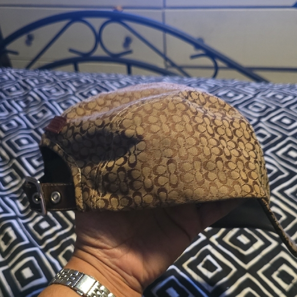 Coach Brown Patterned Women's Hat - Picture 4 of 7